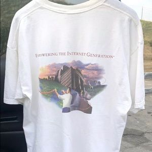 Vintage Internet Computer T Shirt White Men’s XL